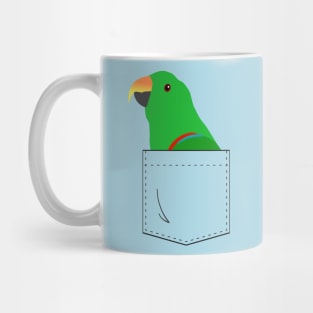Eclectus Male Parrot In Your Front Pocket Mug